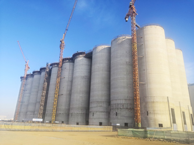 錦州港項(xiàng)目連體筒倉(cāng)照片-1